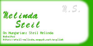 melinda steil business card